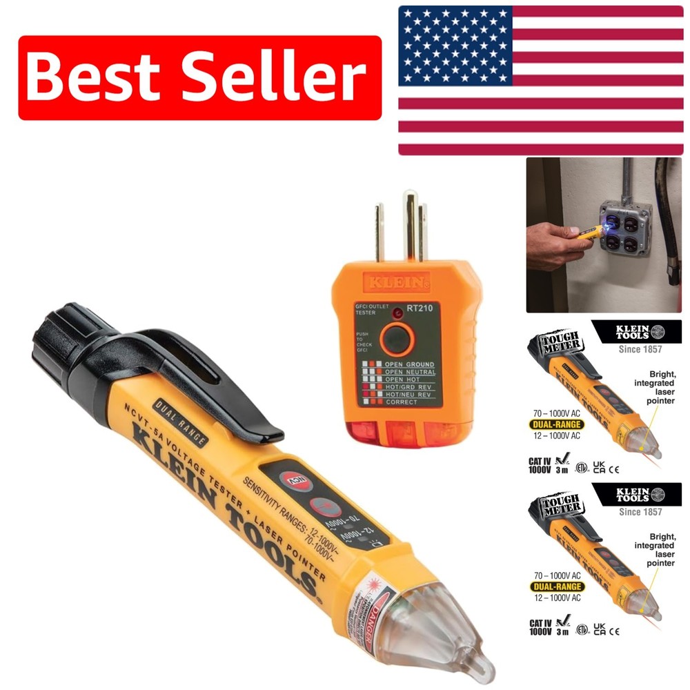 Professional Electrical  Kit with Laser Pointer & GFCI Receptacle Tester