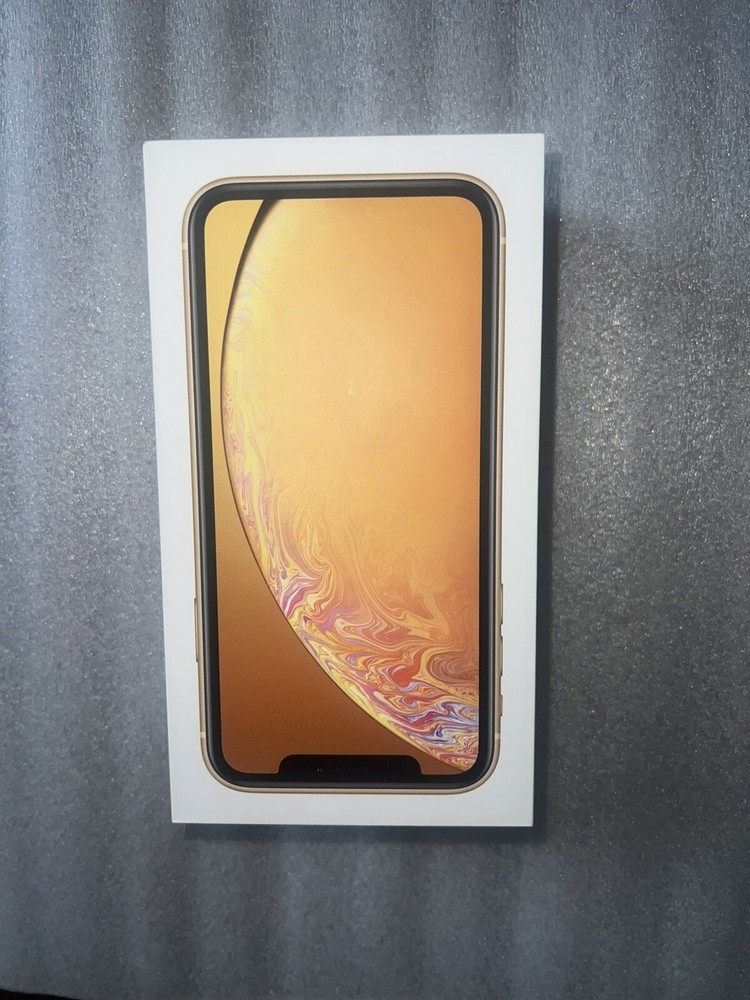 Apple Iphone XR Empty Box Only For Yellow  64 GB Phone