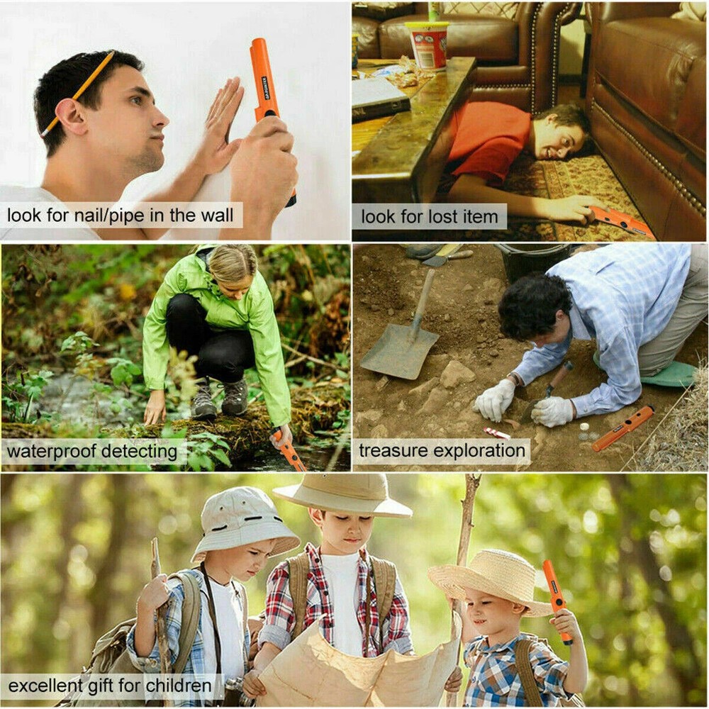 High Sensitivity Metal Detector Pinpointer - Compact Waterproof Probe