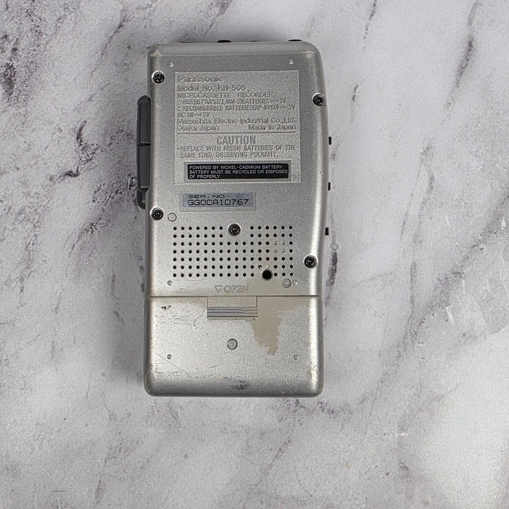 Panasonic RN-505 Microcassette Handheld Voice Recorder - Tested