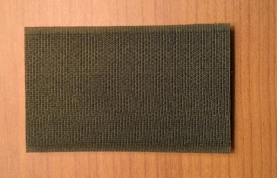 U.S. Flag Patch green black hook and loop 3'' x 1.9''