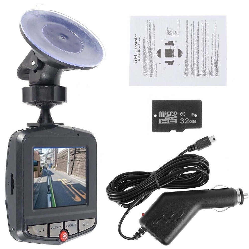 Car DVR Dash Cam Video Recorder G-Sensor 1080P Front Inside Camera
