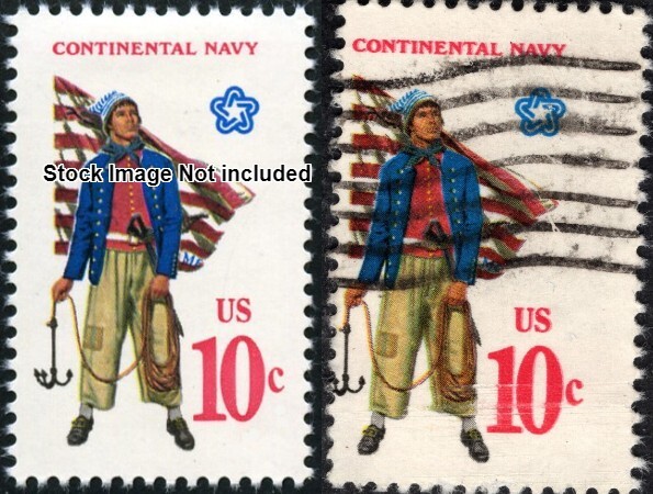 Perfectly Flawed EFO SN 1566 Used Error - Navy - Misperf & Color Shift