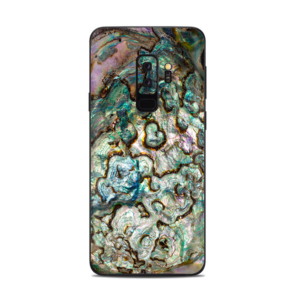 Samsung Galaxy S9 Plus Skins Decals - Abalone Shell Gold underwater