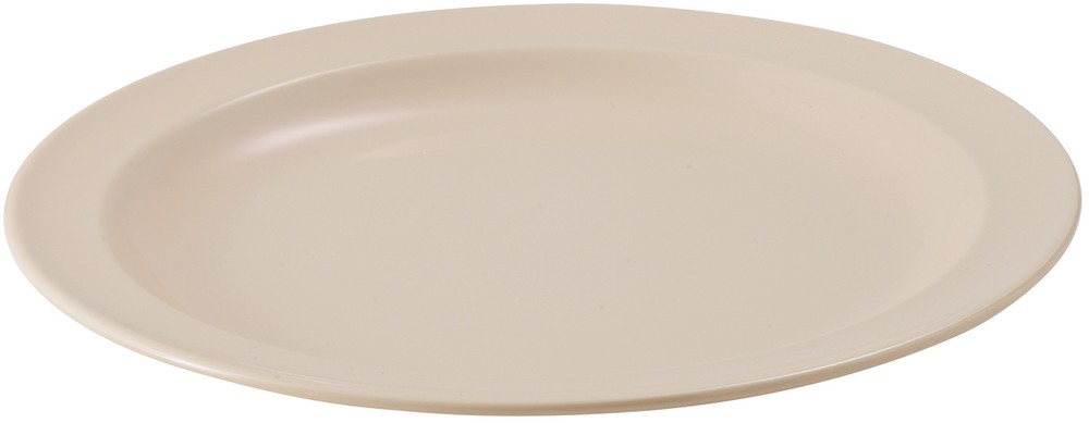 10" Melamine Round Plates, Tan (2 Dozen)