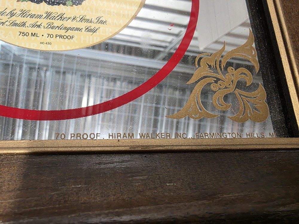 HIRAM WALKER WHAT A DIFFERENCE A NAME MAKES MIRROR