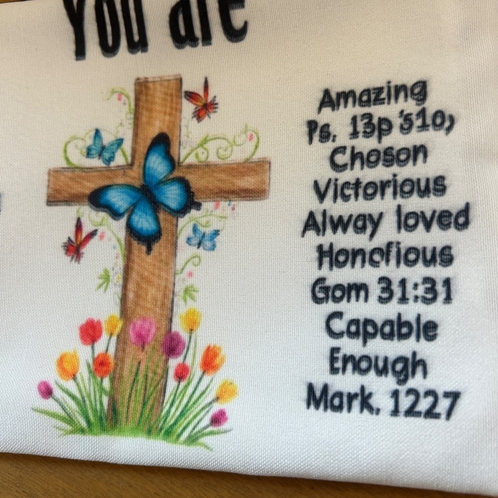 Scripture "You Are" Zippered Makeup Pouch