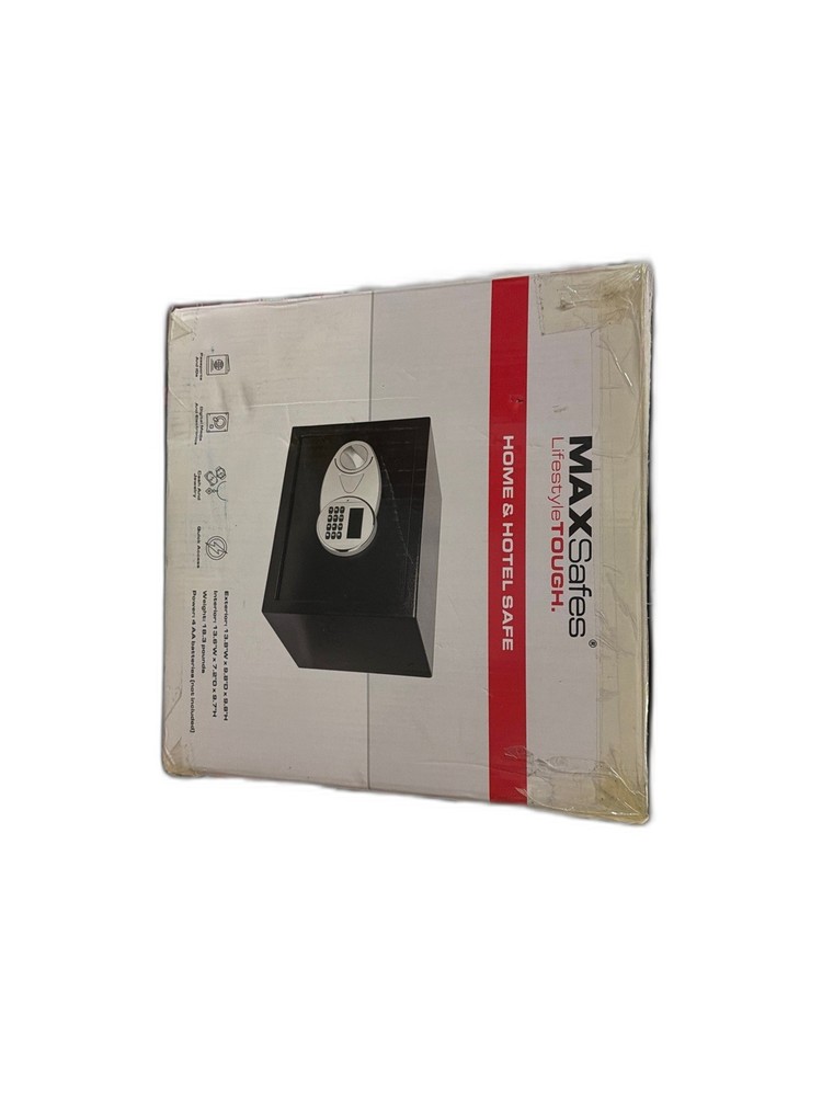 MAXSafes 0.5 cu. ft. Safe with Electronic Keypad Lock Access Black
