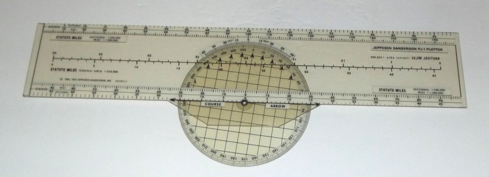 Jeppesen Sanderson PJ-1 Rotating Azimuth Flight Plotter