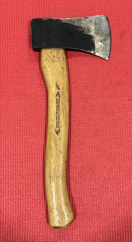ROCKFORGE - Camping Axe 1.25lbs With Wood Handle Nice!!