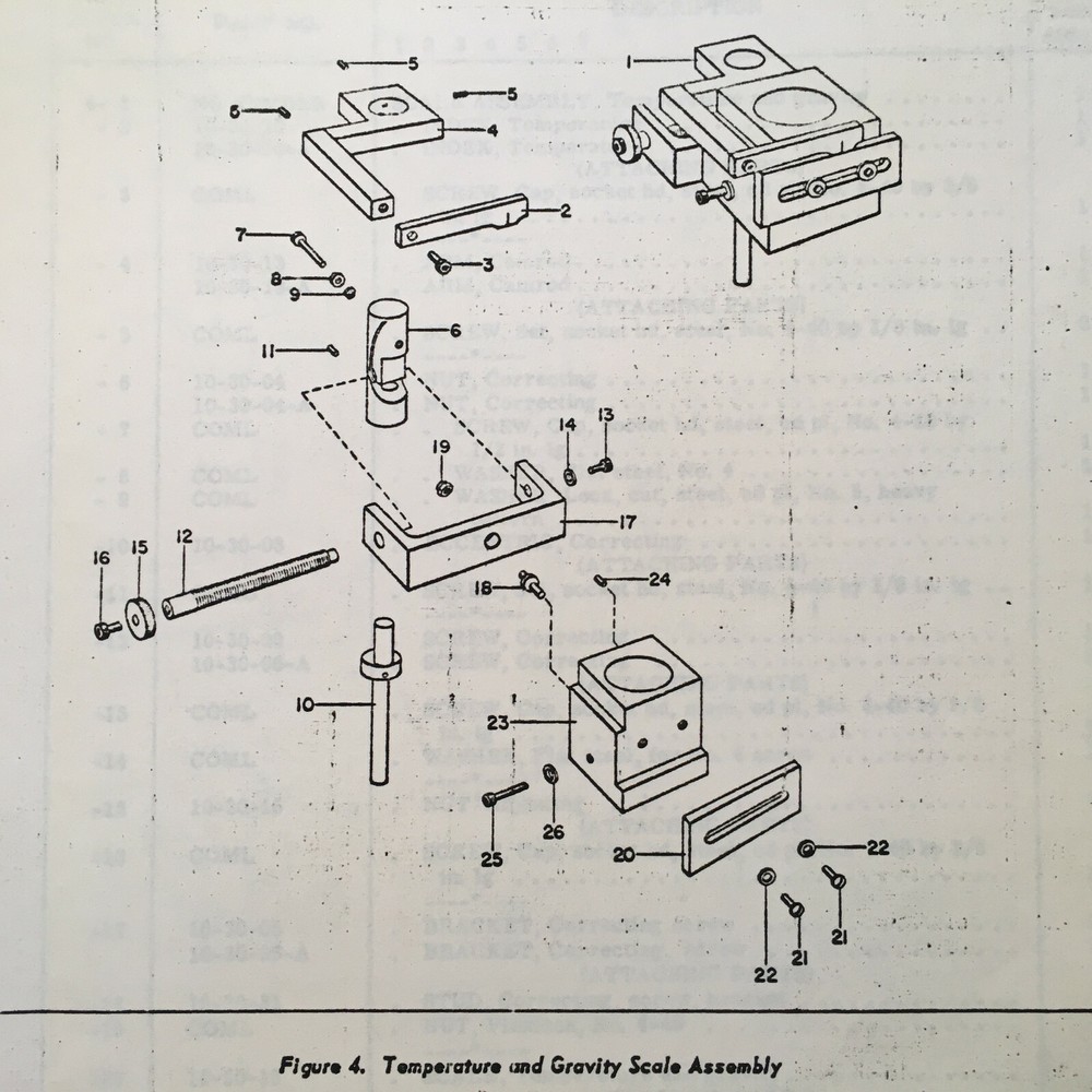 Hass A-1 Barometer Parts Manual