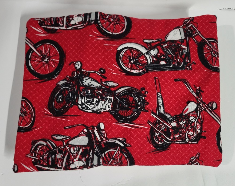 Motorcycle Reusable Corn Bag, Microwave Corn Heat Pack, Corn Heating Pad, Red