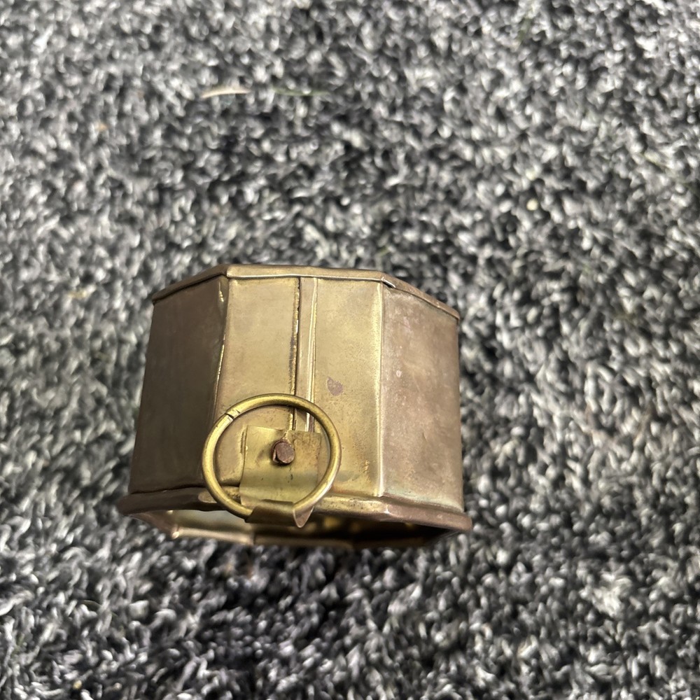 Brass Vintage Potpourri/Trinket Box Octagonal Shape