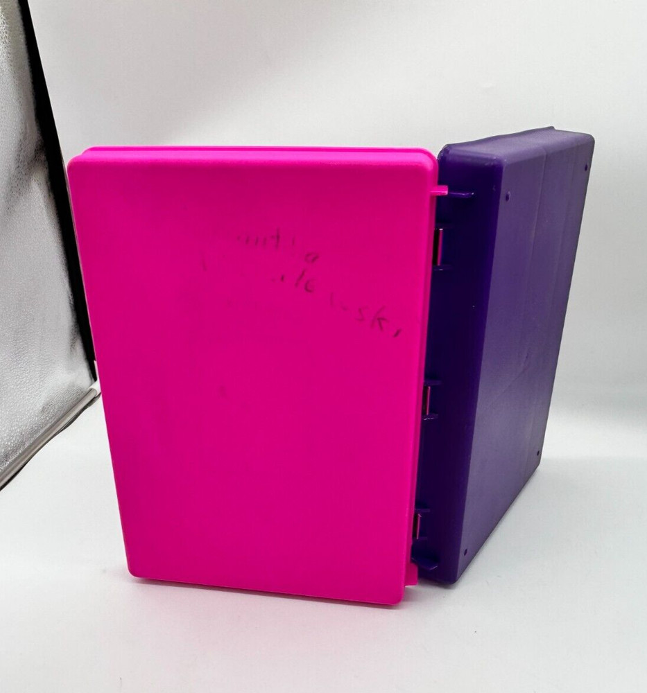 VTG Class Case Sewing & Crafts Storage Carrying Pink Purple Case