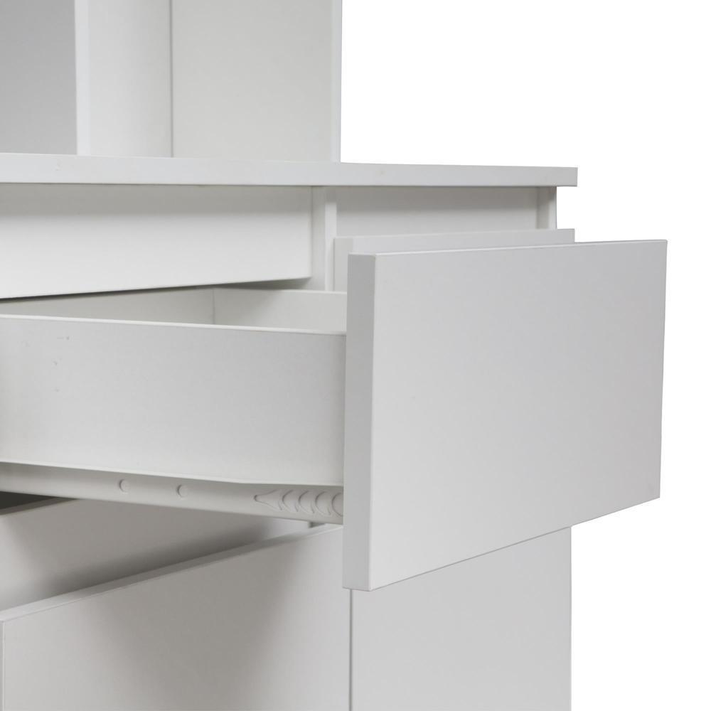 Freestanding Kitchen Storage Sideboard with 3 AC Outlets
