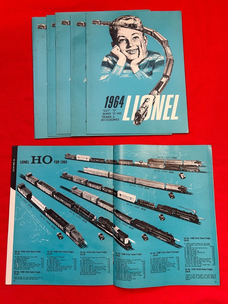 ORIGINAL LIONEL POSTWAR 1964 CONSUMER TRAIN CATALOG IN C8/9 CONDITION