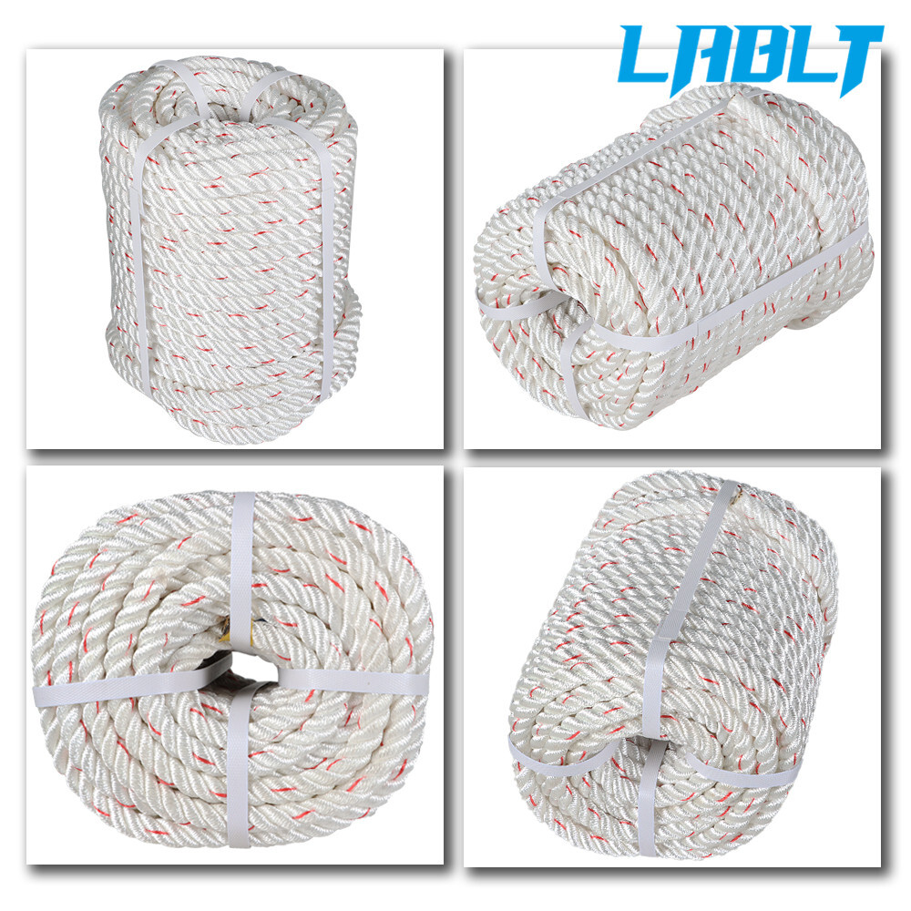 LABLT 1/2" x 150' 3 Strand Braid Arborist Bull Pulling Rope Tree Climbing Line