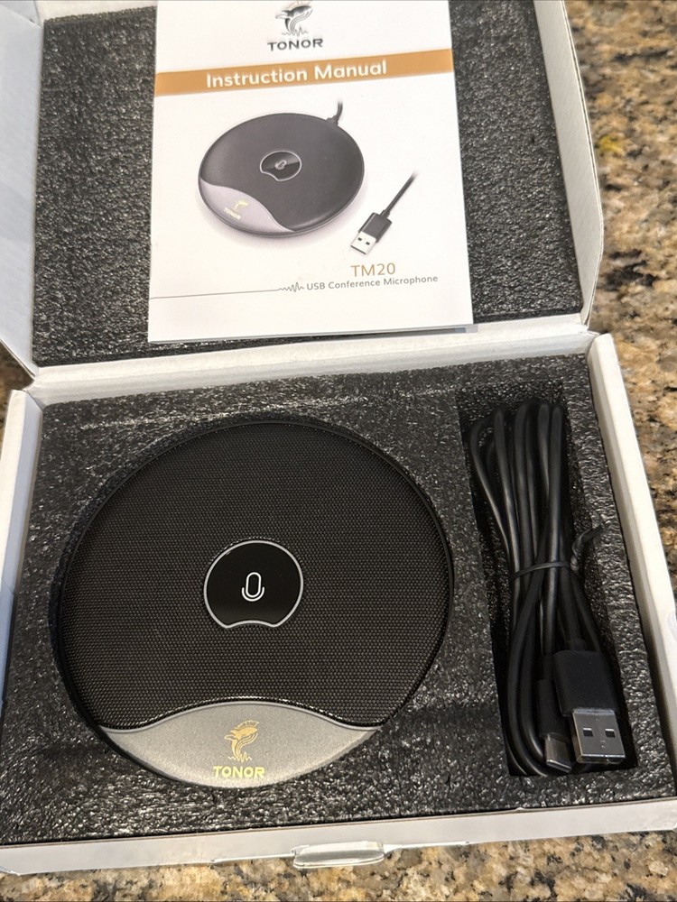 TONOR USB Conference Microphone, 360° Omnidirectional PC Computer Condenser Mic