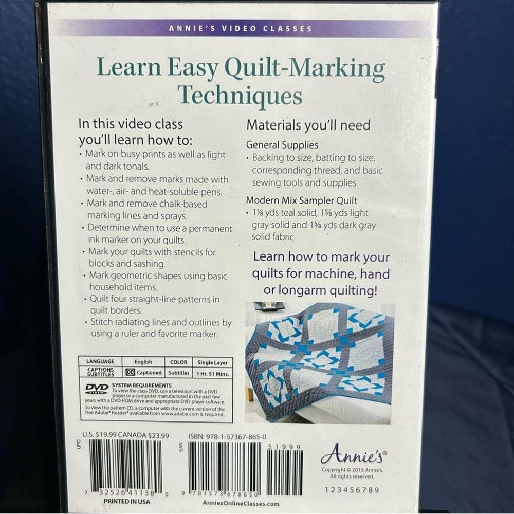 Learn Easy Quilt- Making Techniques Two-DVD Instructional Set by Annie’s Crafts