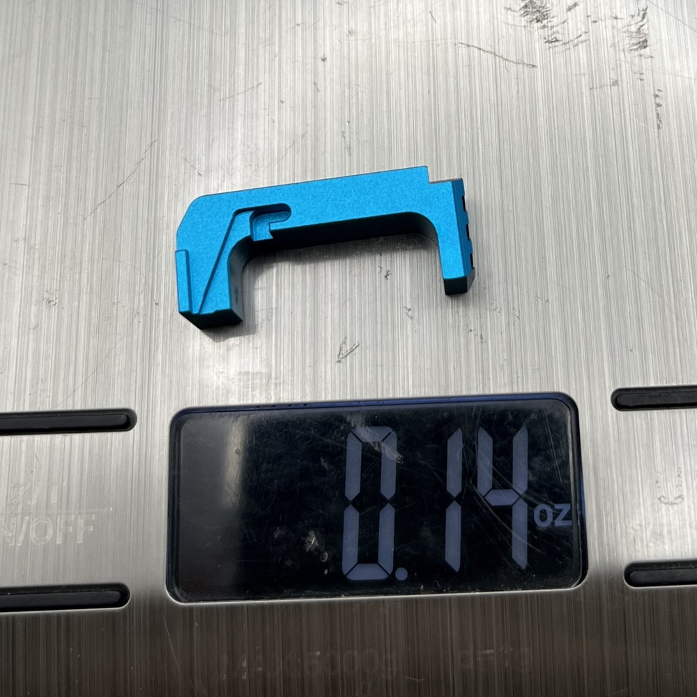 Extended Mag Release for GIock 43x 48 Aluminum Blue