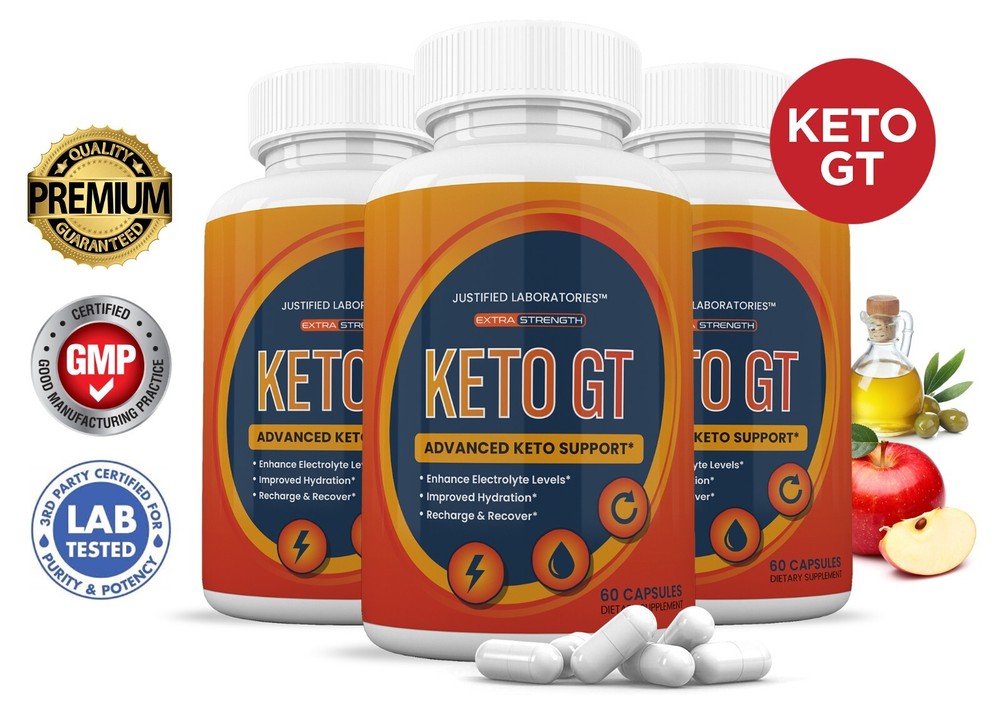 Keto GT ACV Pills 1275MG New Improved Formula 3 Pack