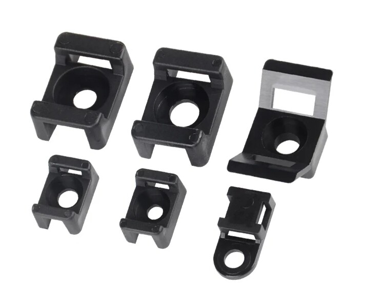 Cable Zip Tie Base Clips, Screw Mount Saddle Cradle Fixing Clips Holders