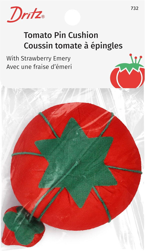 Tomato Pin Cushion, Red