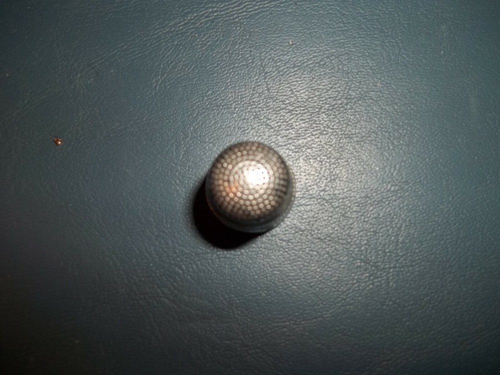 Vintage Flower Patterned Size 10 Sterling Thimble Solid Heavy Clean