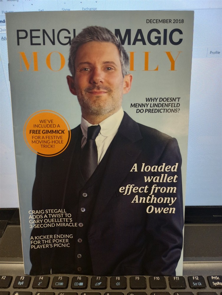 Penguin Magic Monthly Magazine Anthony Owen December 2018