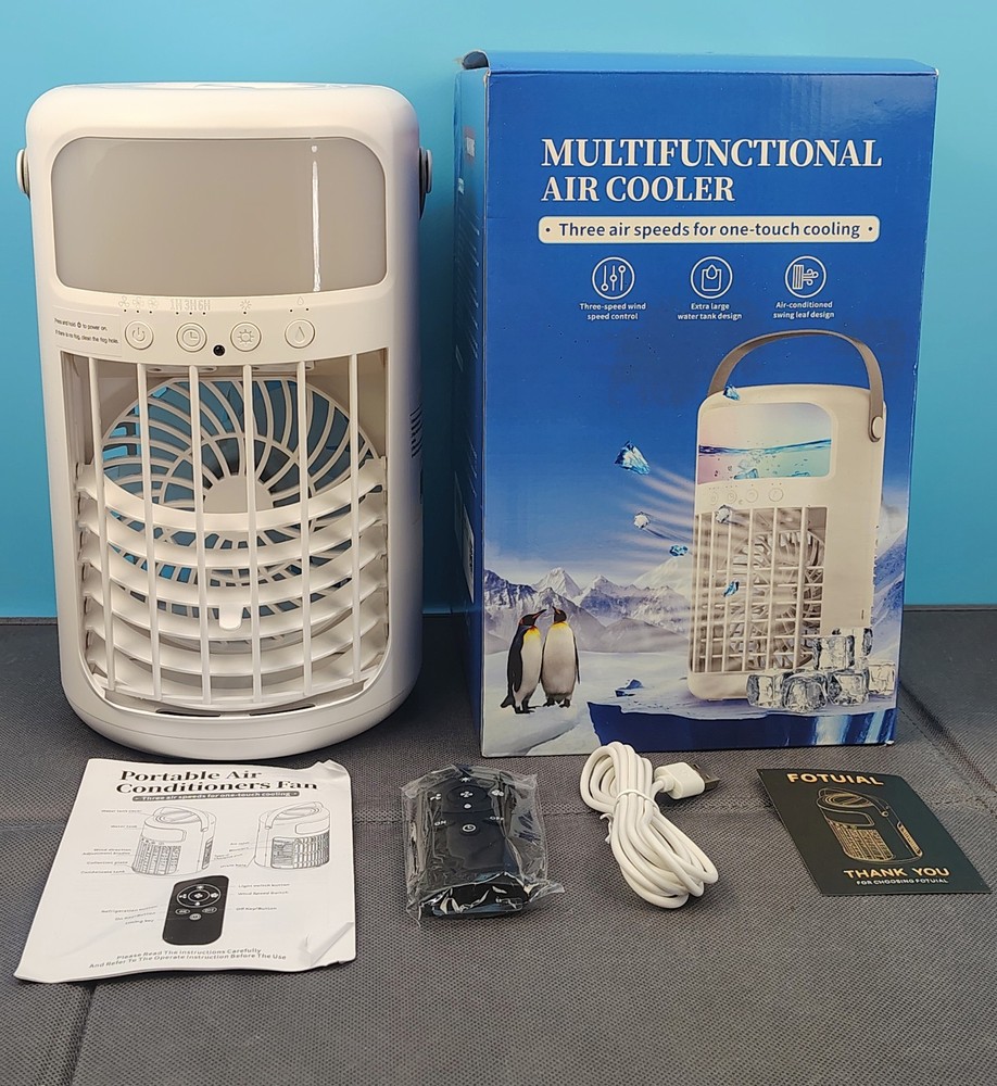 Fotuial Multifunctional Portable Air Cooling  Three Air Speeds w/Remote Control