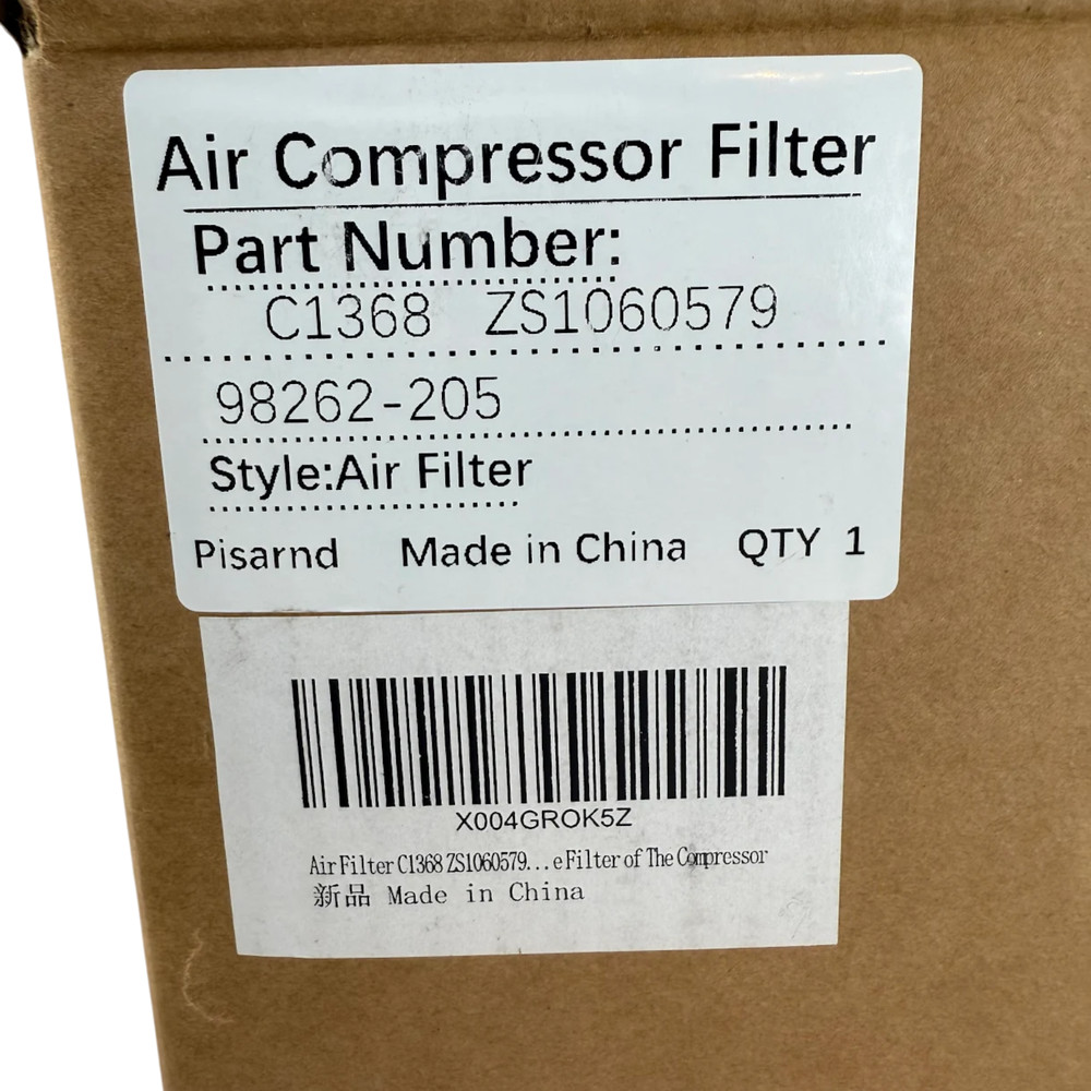 ZS1060579 C1368 Air Filter Compatible Compressor Replacement Part 98262-250