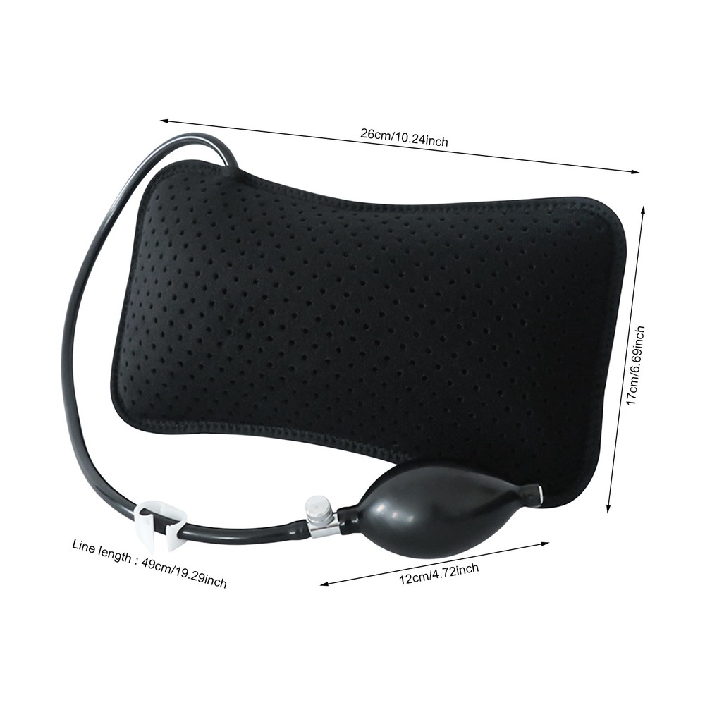 Inflatable Lumbar Support Pillow Portable Back Pillow Lumbar Cushion Adjustable