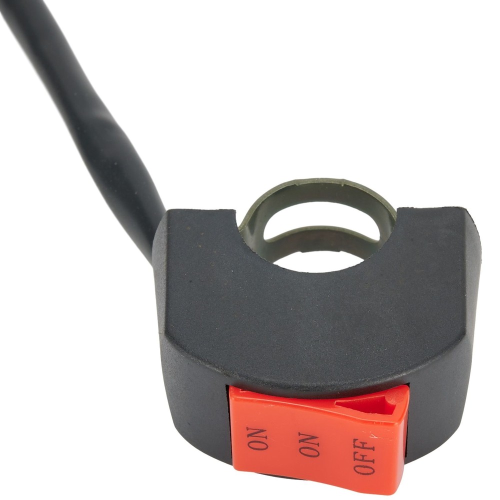 LED Headlight Switch Far Near 3-Line Motorcycle Handlebar Switch Button Part