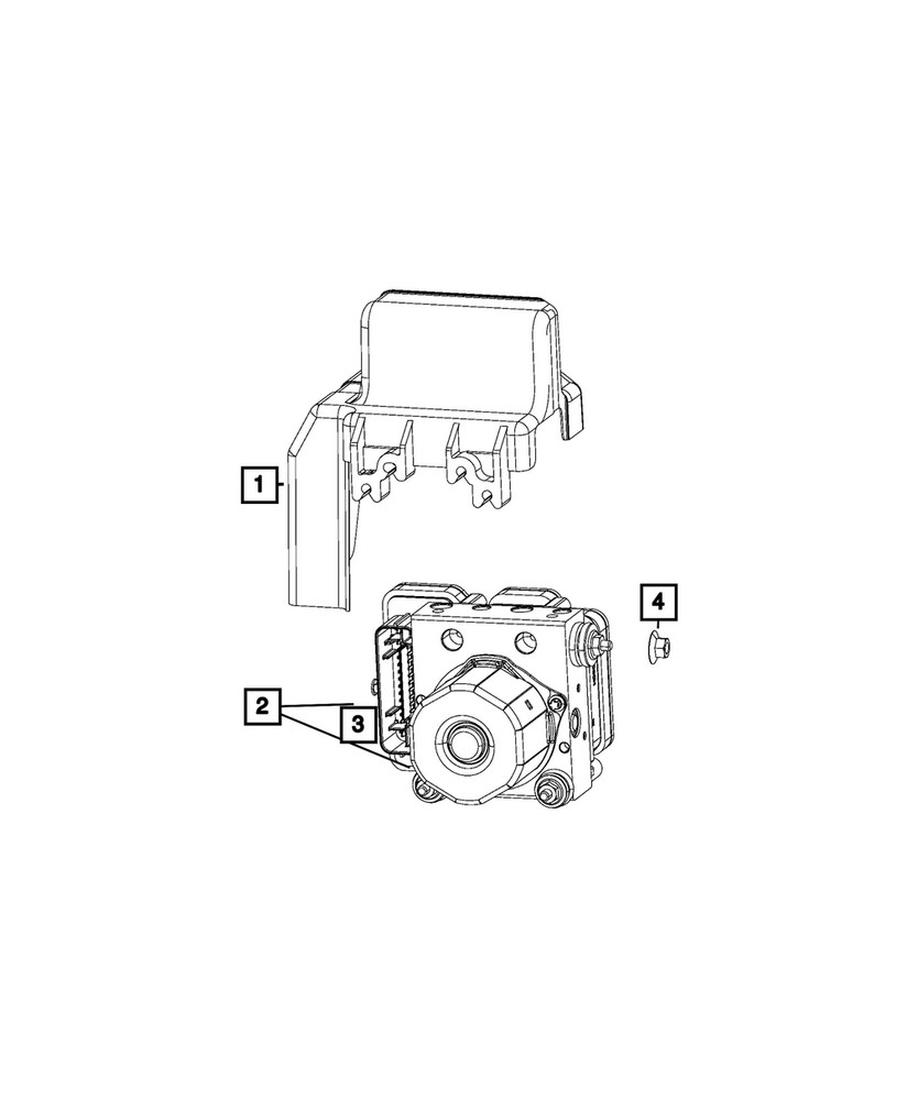 Genuine Mopar Anti-Lock Brake System Module 68600040AA