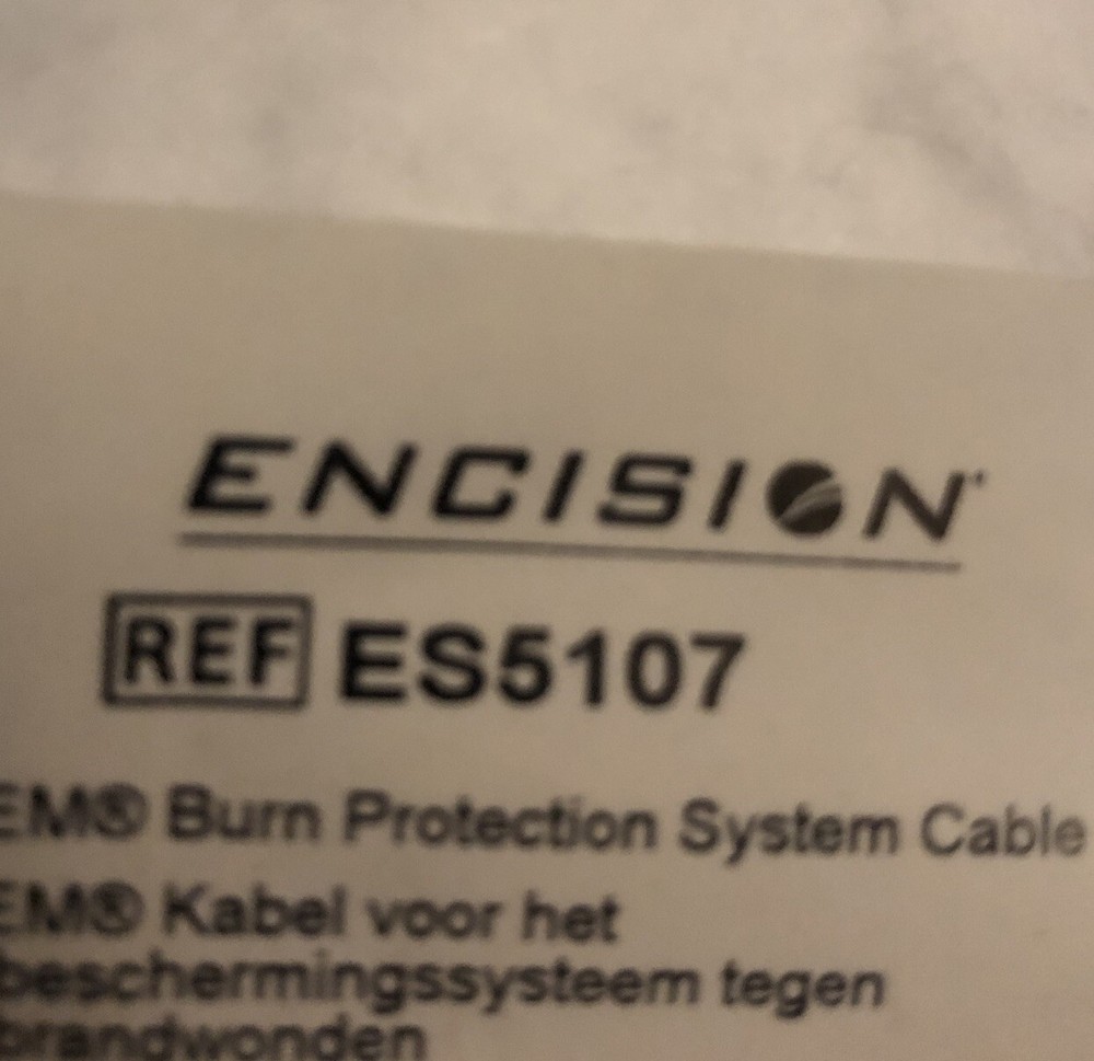 Encision Surgical AEM Burn Protection System Cable ES5107