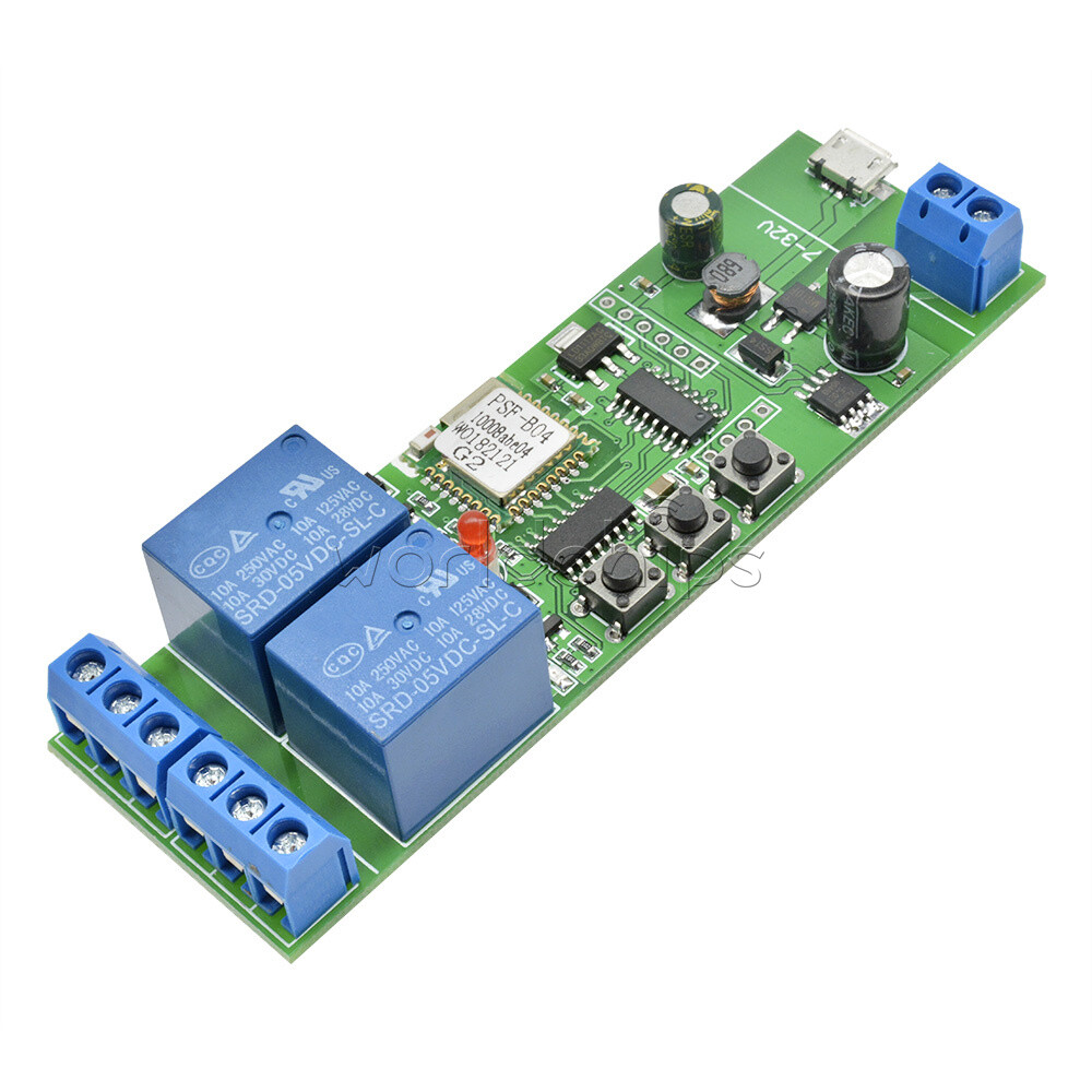 DC 7-32V 2/4 Channel WiFi Wireless Relay Module Smart Switch Home Remote Control