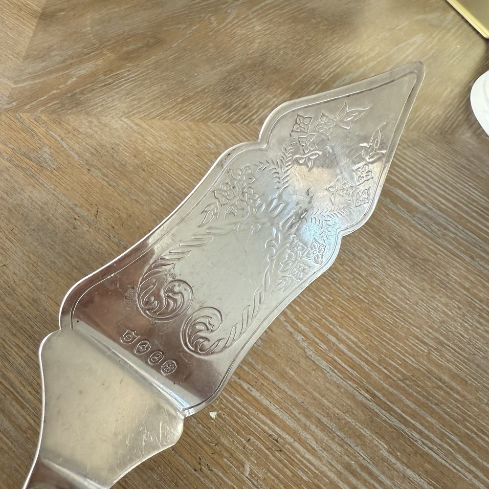 Vintage Gerity G 48 Clover Hallmark Cake Server Pearlescent Handle