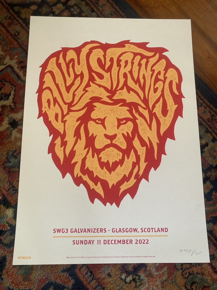 Billy Strings Glasgow, Scotland Lion