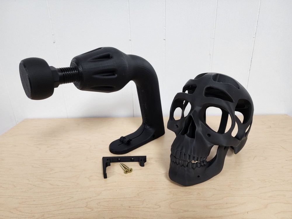 Skull + Helmet Display Package - Unlit Version
