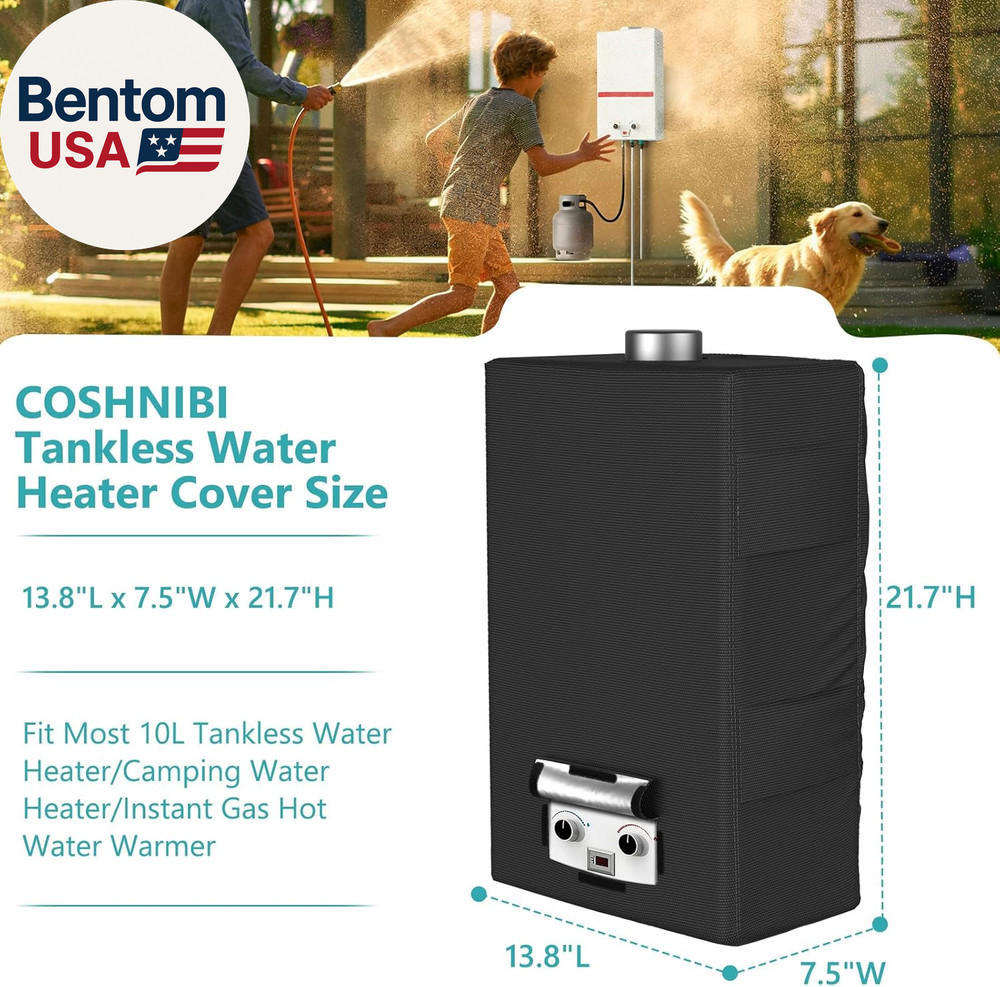 Outdoor Tankless Water Heater Cover,Suitable for 10L 2.64 GPM Portable Camping W