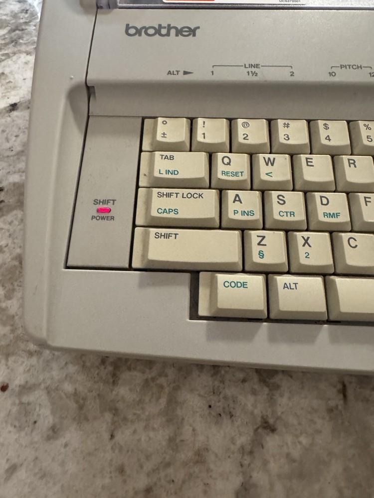 Brother Correctronic GX-6750 Electronic Typewriter With Tested Working