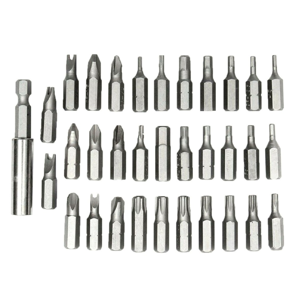 33 Tamper Proof Security Torq Hex Star Spanner Tri Wing Screwdriver Kit