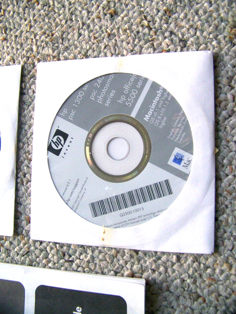 hp psc 1300 2400 photosmart series officejet REFERENCE BOOK & SOFTWARE DISCS