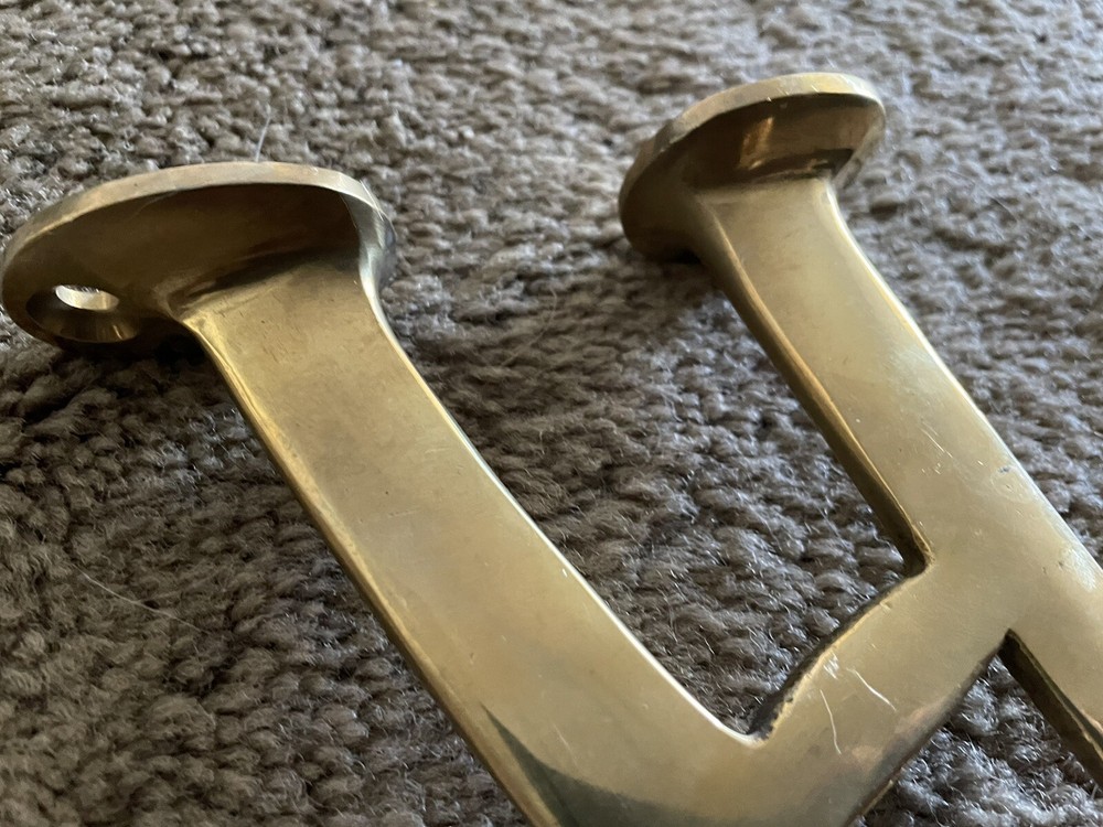 SOLID BRASS Bar Pub Foot Rail Support Pipe Bracket
