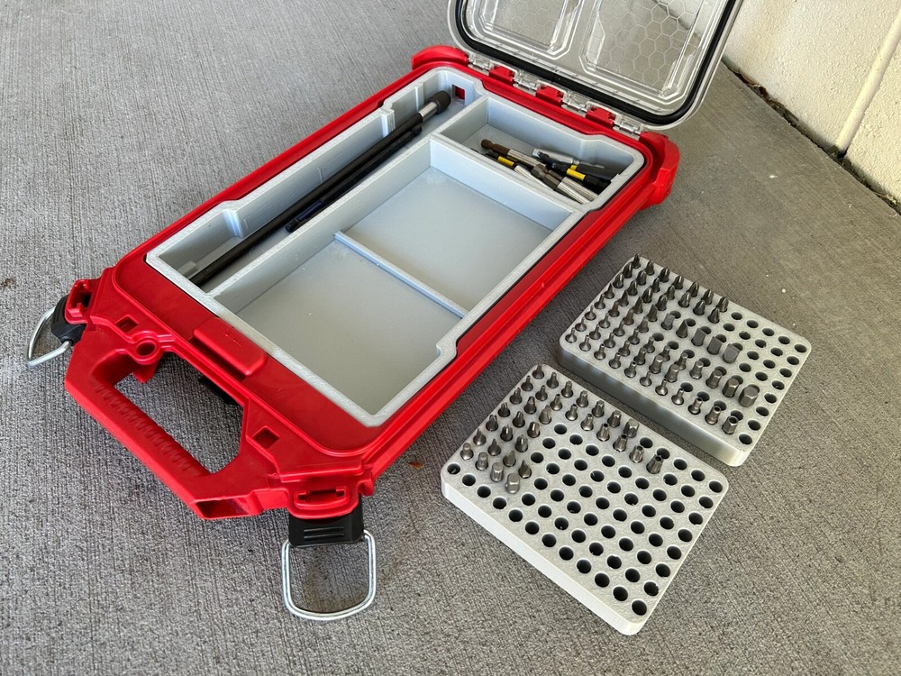 Impact Driver Bit Organizer Insert for Milwaukee Packout (insert Only)