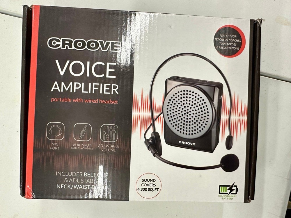 Groove Voice Amplifier Open Box New