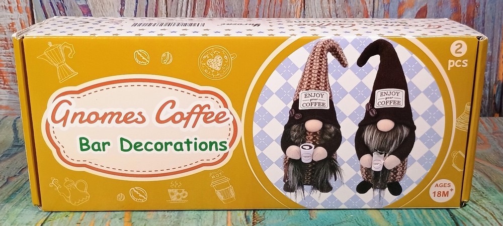 Yurozac Gnomes Coffee Bar Decorations - NEW
