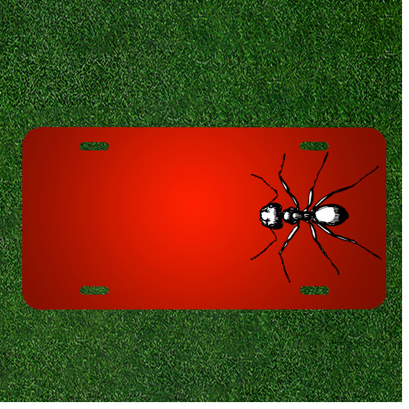 Custom Personalized License Plate With Add Names To Ant Body Segmented Insect
