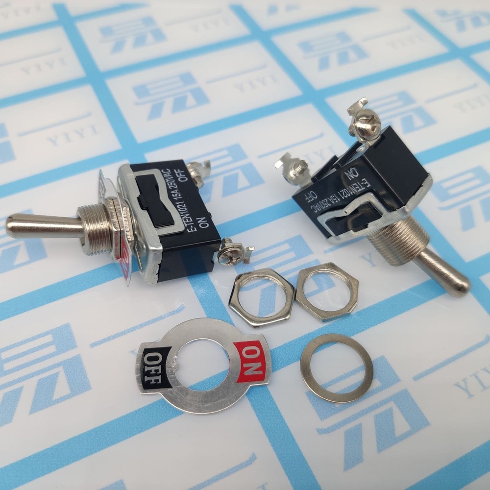 5 Pack Heavy Duty Toggle Switch with Waterproof Covers - 15A 250V Capacity US