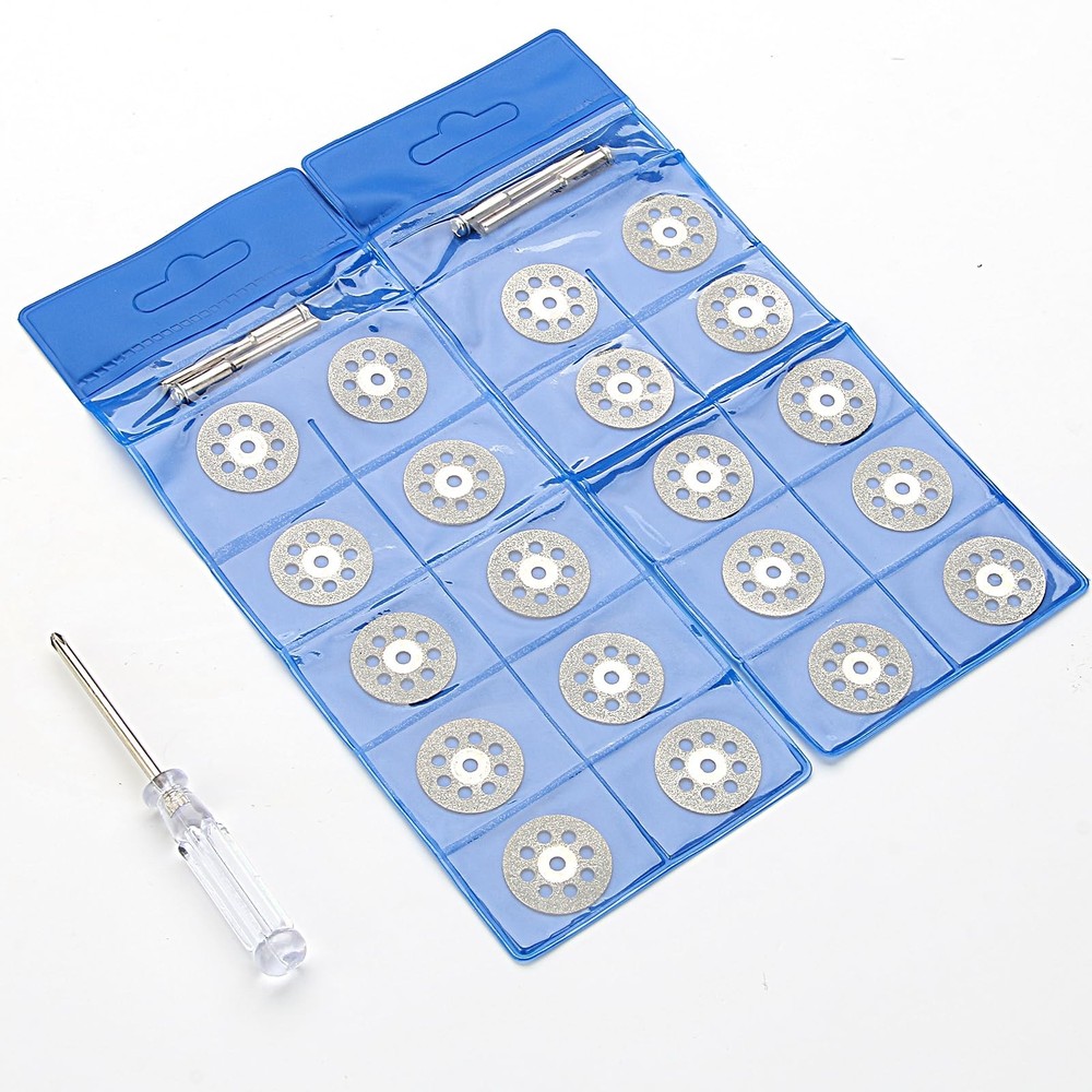 20 PCS Professional 545 Diamond Cutting Discs，Diamond Cutting Wheel Kit for D...